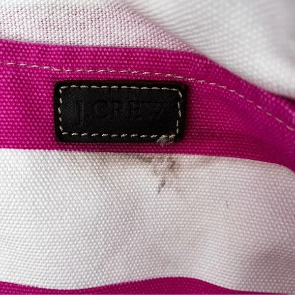 J. Crew Striped Canvas Tote Bag - Picture 9 of 12